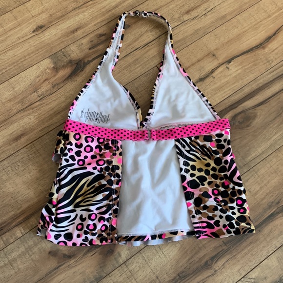 💗Leopard print tankini top L 14 - Picture 4 of 13